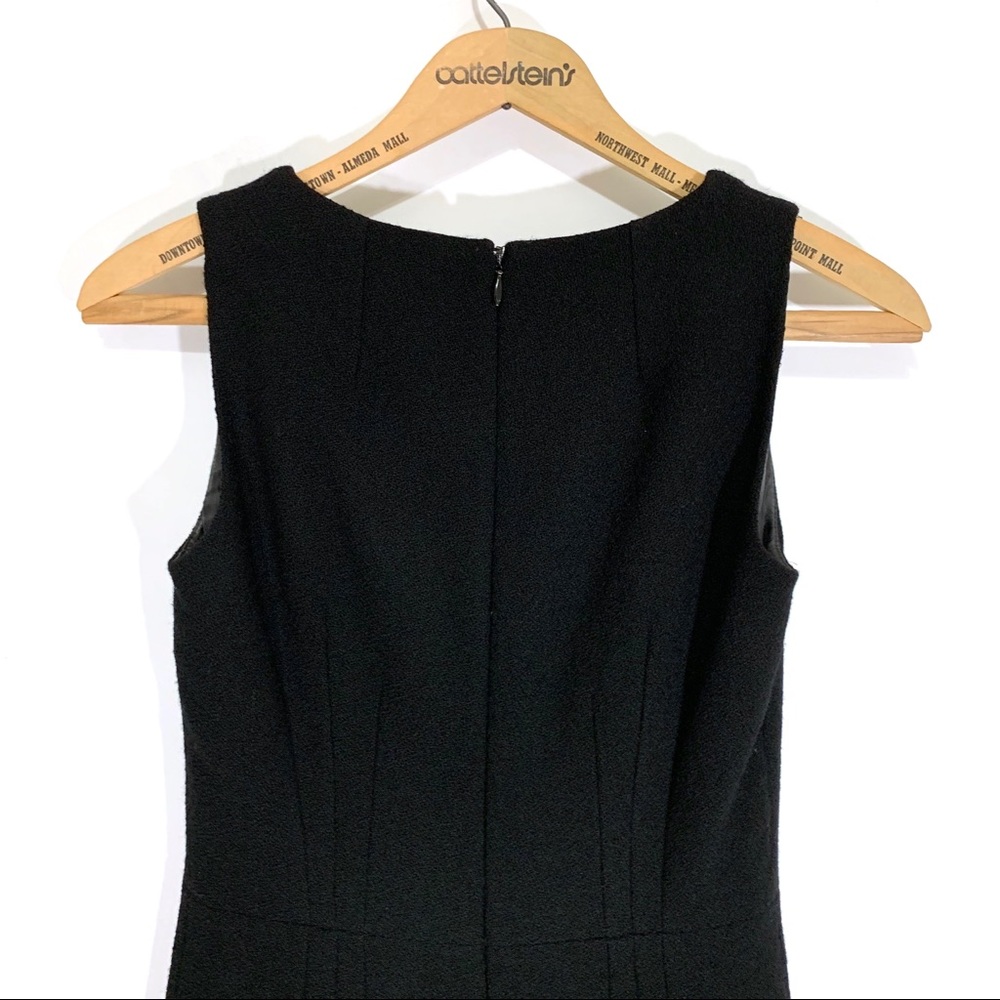 Andrew Gn Black Stretch Wool Sheath Dress - Picture 8 of 8